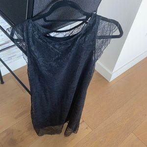 Velvet Lace Cap Sleeve Mini Dress